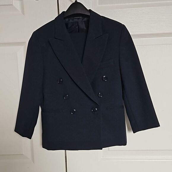 Reserva Other - Riserva Italian Kids Boy's 2-Piece Double Breasted Suite Size 5 Navy Blue